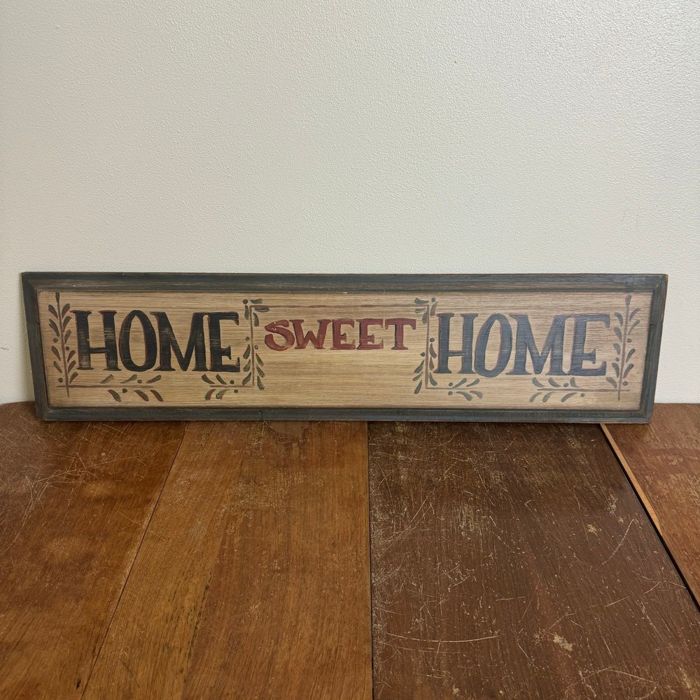 Home Sweet Home hand painted farmhouse rustic country home‎ decor welcome sign